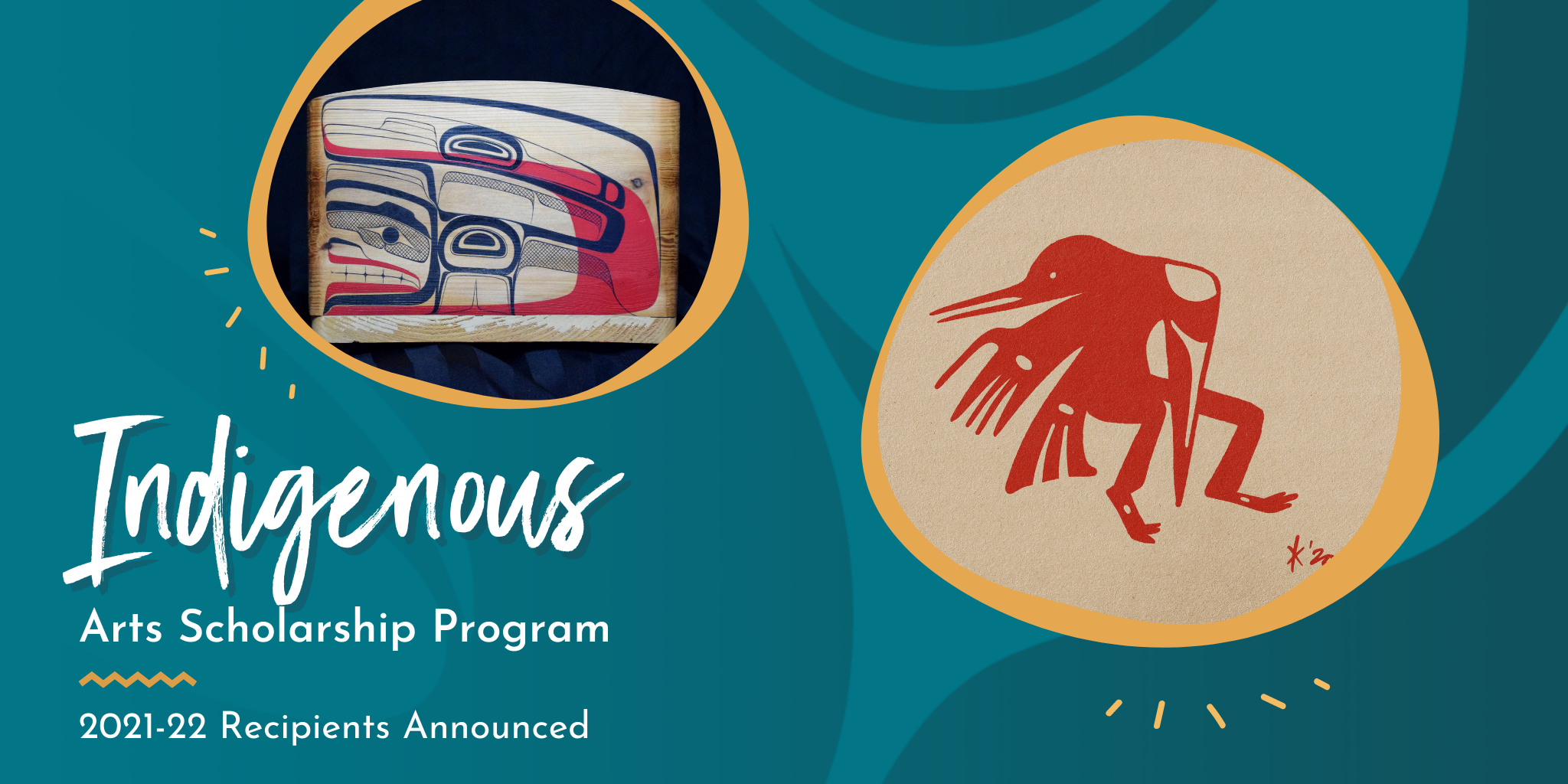 FPCC graphic, detailing Indigenous Arts Scholarship information and key dates