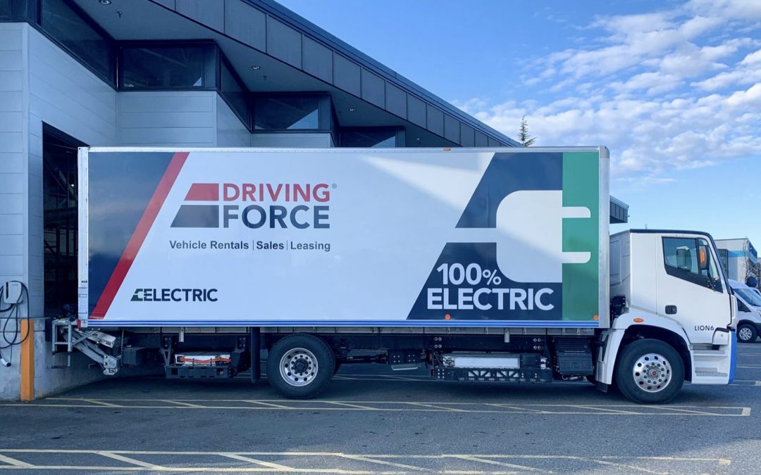 Go Electric on set with Driving Force’s Electric Fleet!